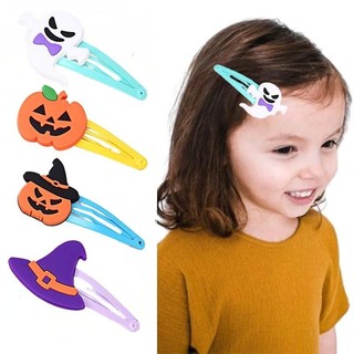 Phụ kiện trang trí tiệc Halloween vui vẻ Mũ phù thủy hoạt hình Trẻ em Kẹp tóc bí ngô sáng tạo