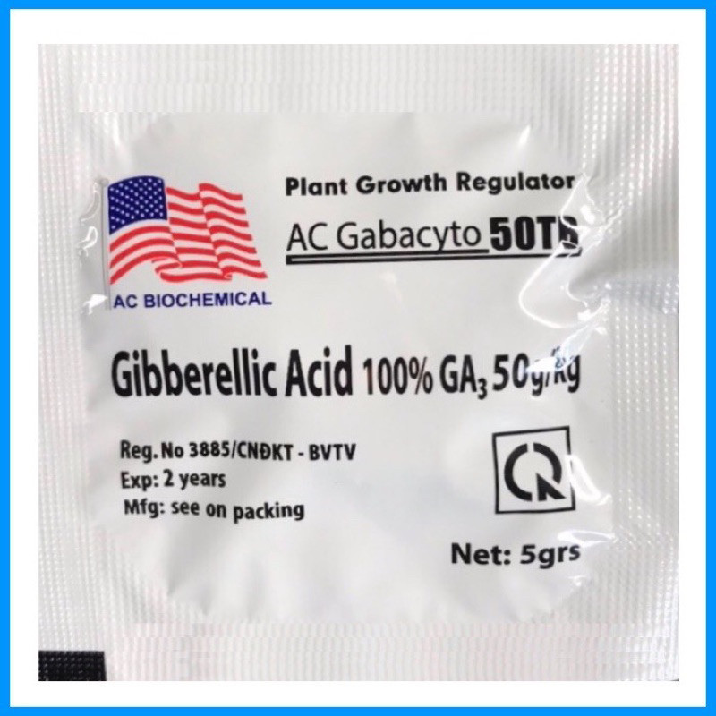 Phân Bón Lá Gibberellic Acid 100% GA3 50tb á châu