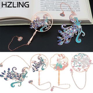 Kẹp đánh dấu trang sách bằng đồng thau nhiều họa tiết tùy chọn phong cách Trung Hoa cổ điển