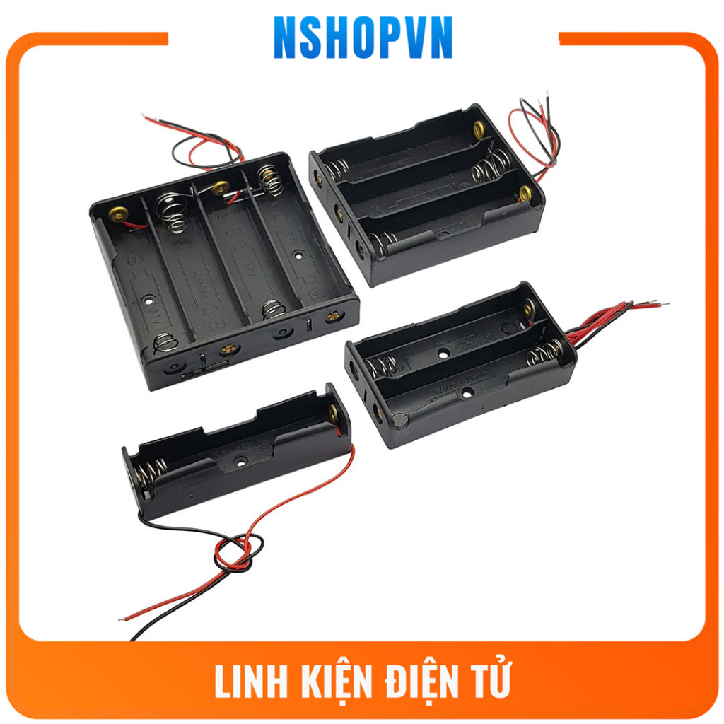 Hộp đế pin 18650 1 cell / 2 cell / 3 cell / 4 cell