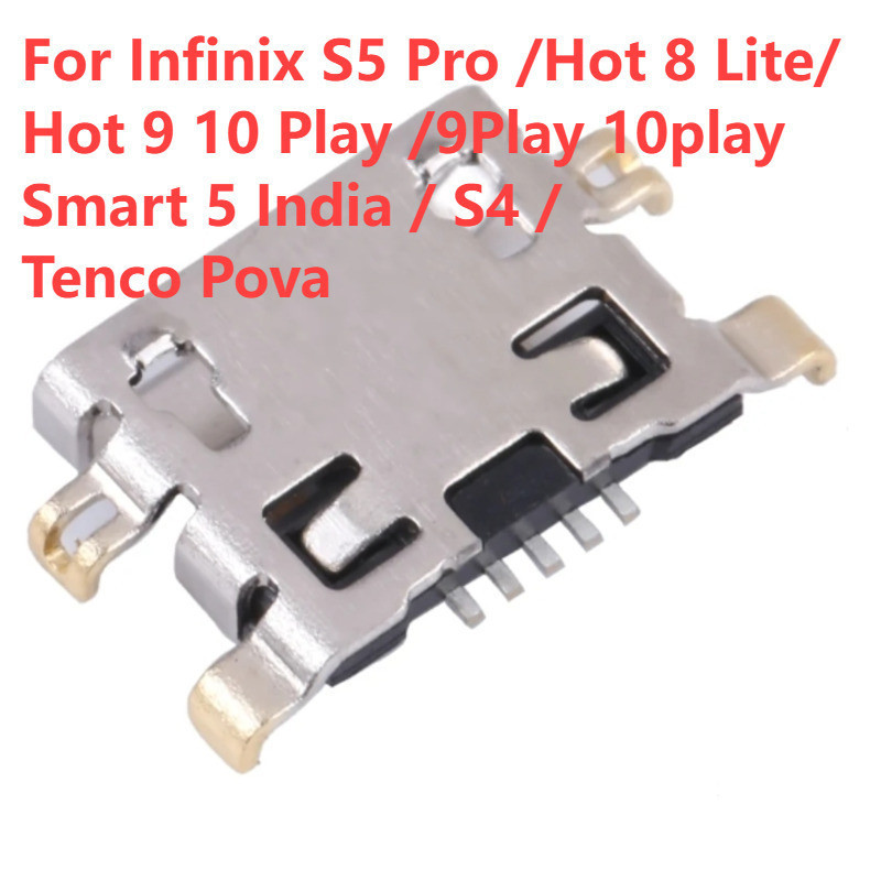 5-50 Chiếc Sạc Pin Dock Kết Nối Cho Infinix S5 Pro / Hot 8 Lite / Hot 9 10 Play / 9Play 10play Smart