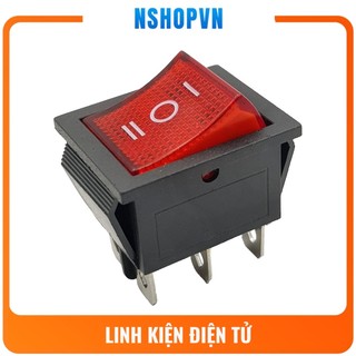 Công tắc 6 chân 3 vị trí KCD4 | công tắc đảo chiều màu đỏ