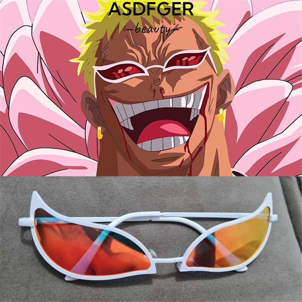 Asdfger Doflamingo Kính Mát Cosplay Chống Đỡ Kính Mắt Hợp Thời Trang Anime Cosplay Kính