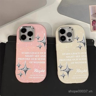 Ốp điện thoại cảm ứng mềm mạ điện cao cấp ngôi sao bạc dùng cho iPhone 11, iPhone 12, iPhone 13, iPhone 14, iPhone 15 Pro Max, iPhone 7 Plus, iPhone 8 Plus, iPhone 11 Pro, iPhone 13 Pro, iPhone X, iPhone XR, iPhone