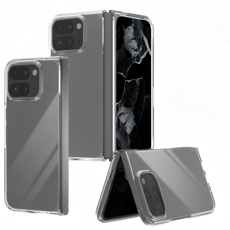 Ốp Điện Thoại Trong Suốt HD Cho Google Pixel 9 Pro Fold Siêu Mỏng Trong Suốt Cứng PC Ốp Lưng Ốp Lưng