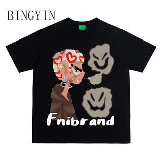BINGYIN áo phông nam Áo Thun phông áo nam thun Áo Thun Form Rộng Ngắn Tay Unisex C98A70J 37Z240909