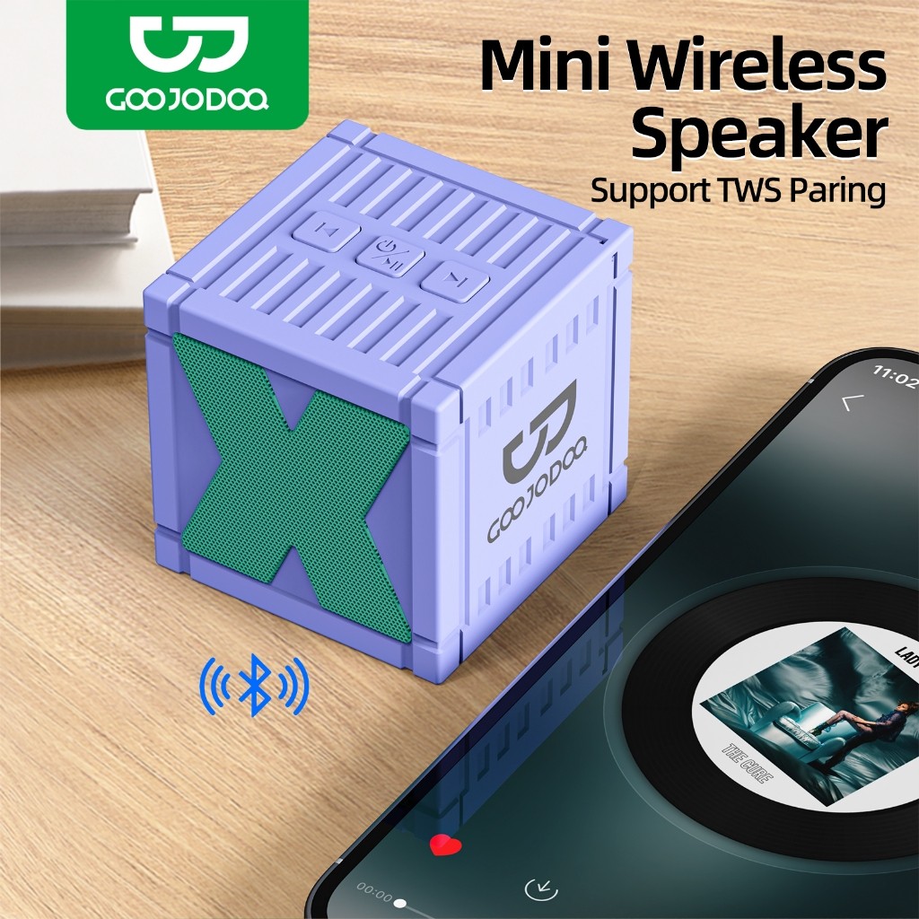 Loa mini Bluetooth GoojodoqHIFI kết nối nhanh không dây TWS