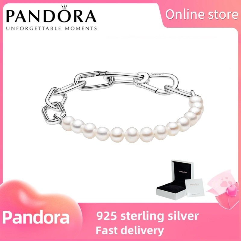 Pandora Bạc S925 Vòng Tay Ngọc Trai Nước Gly