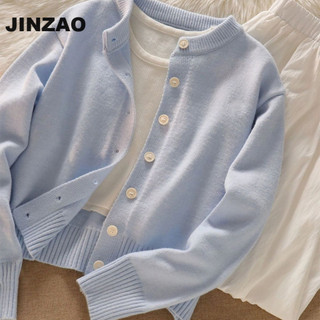 JINZAO áo len cardigan áo khoác cardigan xu hướng Thời trang Cute thời trang WMJ2490TDQ 37Z240914