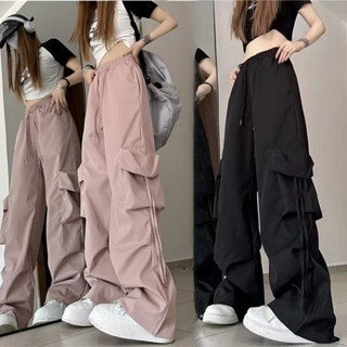 Quần ống rộng nữ Quần y2k hot trend 2023 Quần túi hộp Quần jogger nữ quần ống suông Quần cargo pants Đi Làm Đường Phố Cổ Điển