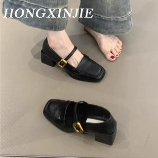 HONGXINJIE giày nữ Thời trang trăm mốt  Chất liệu tốt Thoải mái Màu sắc đa dạng Linh hoạt FSX2491A7I 39Z240922