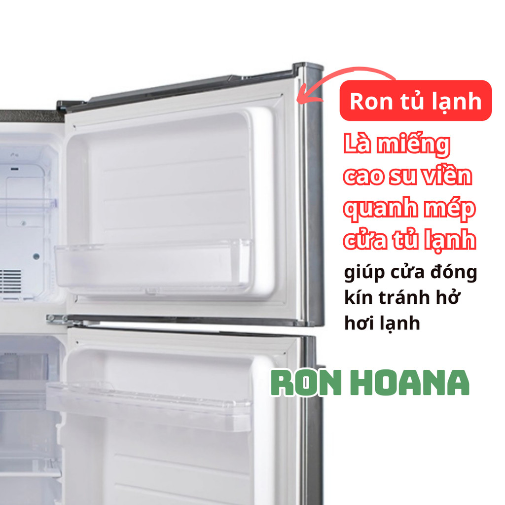 Ron của cửa tủ lạnh HITACHI 4 cánh model R W 660 FPGV 3 X tránh hở ngăn mát đông tự tháo lắp dễ dàng