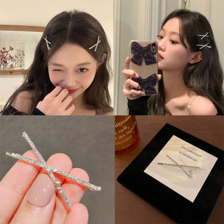 Bạc Bling INS Metal X Shape Shine Kẹp Tóc Nổ Kẹp Phụ Kiện Tóc