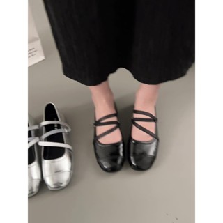 Giày búp bê nữ mũi tròn quai chéo đế mềm ballet giày Lolita tiểu thư 2 lớp dày dặn hàng chuẩn QC BB5 Taoladyshoes