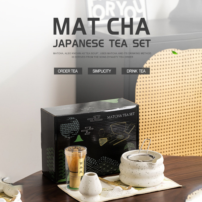 Bộ Matcha 4 Cái / 7 Miếng Bát Pha Matcha Cốc Matcha Pha Matcha Bộ Trà Matcha Bộ Trà Matcha Bộ Pha Tr