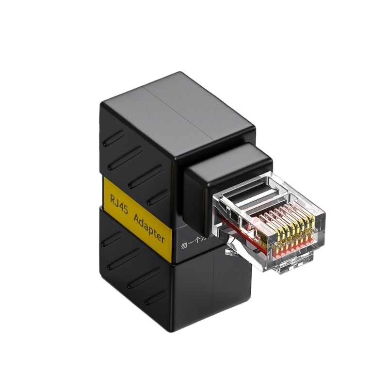 Treeling Xoay RJ45 Ethernet Adapter RJ45 Nam Sang Nữ Ethernet Adapter 90 Độ