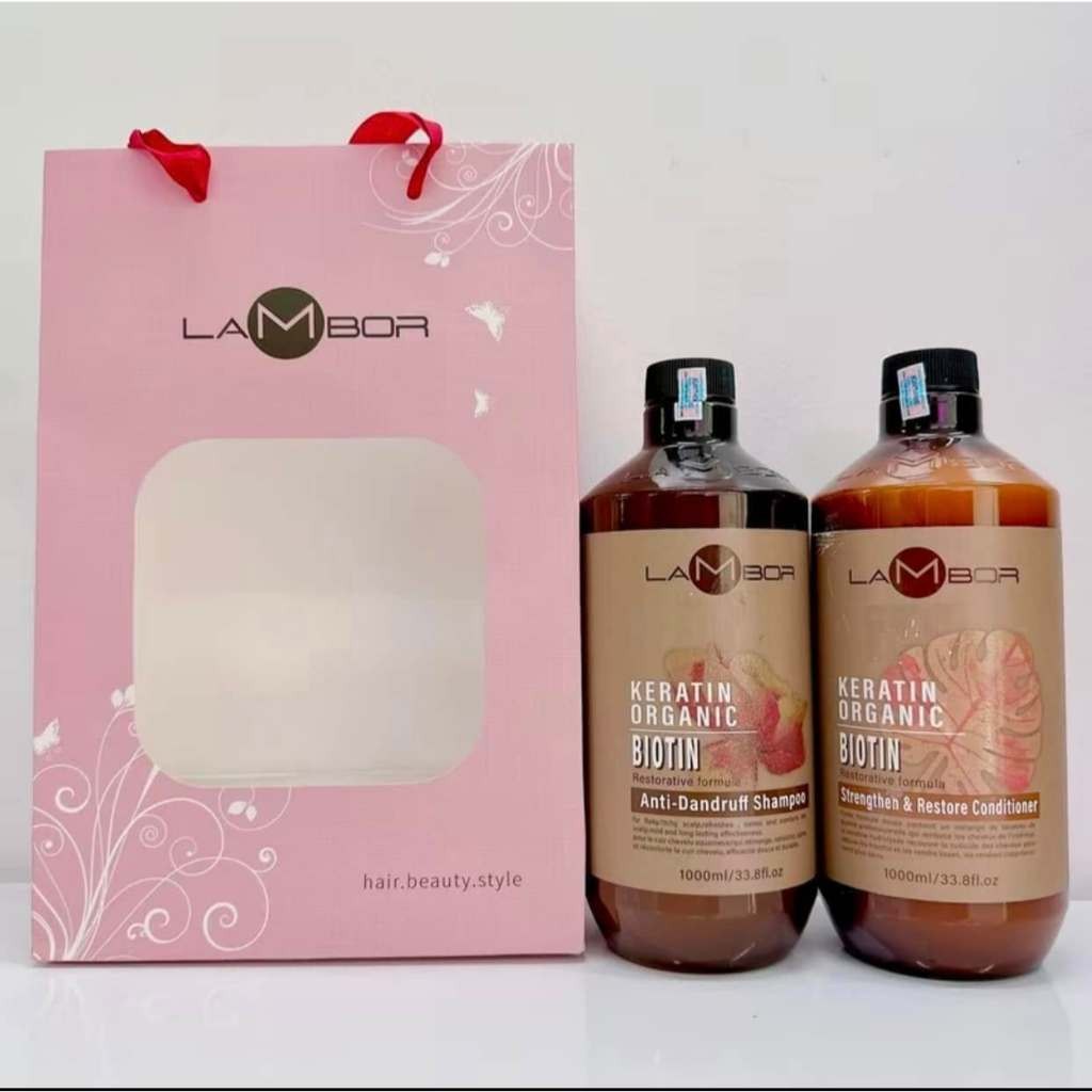 DẦU GỘI - XẢ LAMBOR KERATIN SẠCH GÀU NẤM NGỨA DA ĐẦU