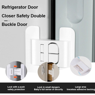 Thiết bị đóng cửa tủ lạnh an toàn cho bé có khóa đôi chống mở