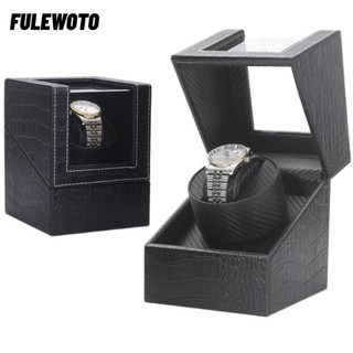 Máy lắc đồng hồ FILEWOTO, 360° Xoay Im Lặng Tự Động Cuộn Dây, Sáng Tạo Da PU Cao Cấp 1 + 0 Động Cơ Đồng Hồ Bộ Sưu Tập Hộp Bảo Quản Đồng Hồ