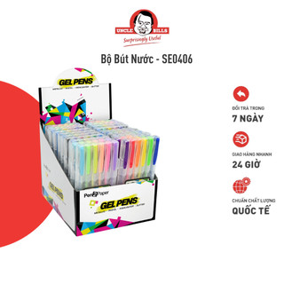 Bộ 6 bút nước uncle bills dùng tốt trên mọi bề mặt màu ánh kim - se0406