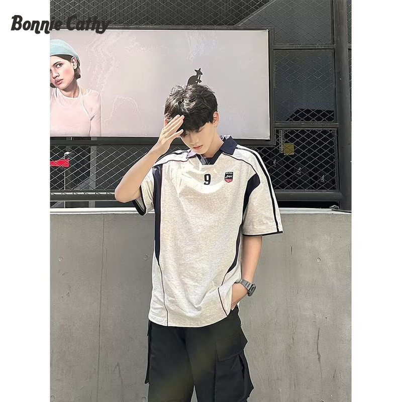 Bonnie Cathy  Nam Áo Polo Jersey Mùa Hè 2025, Tay Ngắn, Thiết Kế Modern