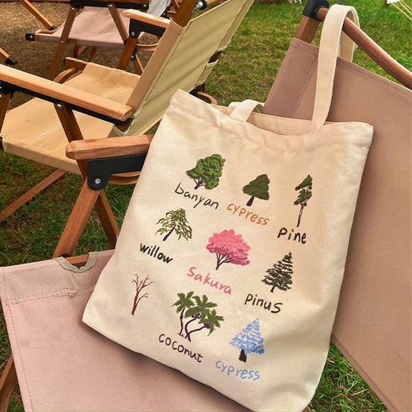 Bufan Haohao Túi Vải ins Văn Học Nữ Sinh Một Vai 2025 Phong Cách Mới Phù Hợp Với Dây Kéo Di Động Vải