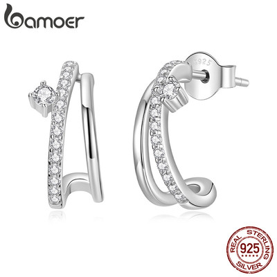 Bông tai bạc 925 moissanite chống dị ứng, phù hợp làm trang sức và quà tặng