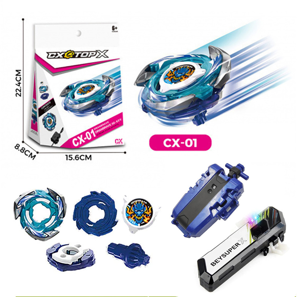 Beyblade X CX-01 Dran Brave Beyblade Xtreme với Ripcord Launcher Set Gyro Spinning Toy Battle Top dà