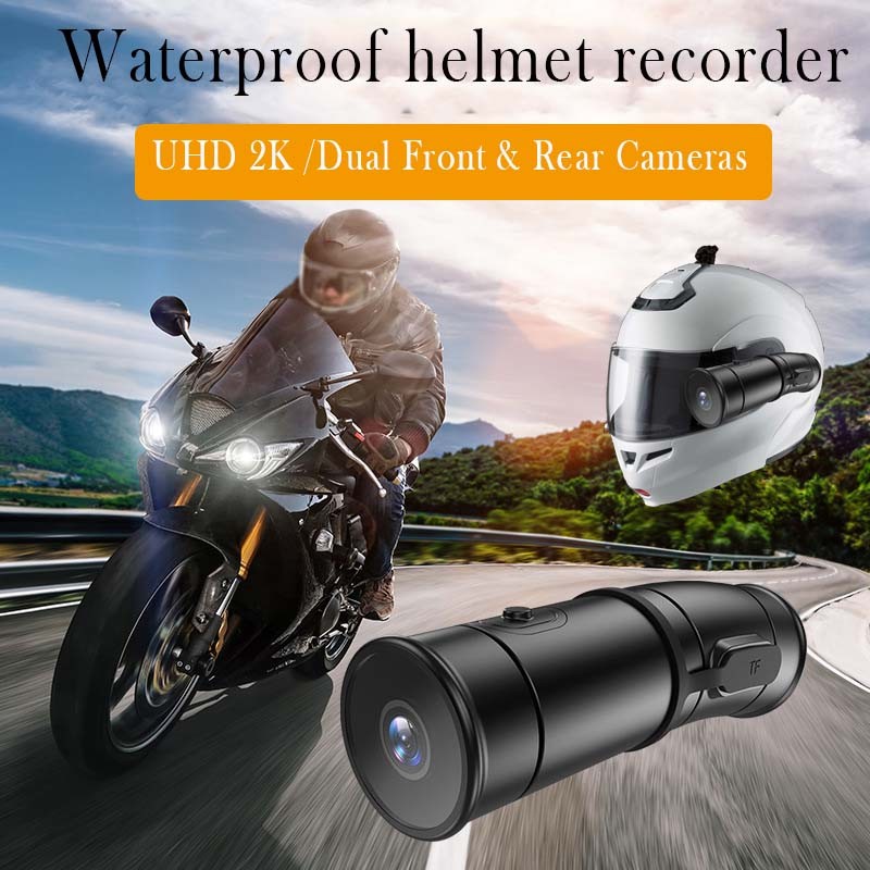 2K Mũ Bảo Hiểm Camera WiFi Dual UHD 2K Xe Đạp Đeo Được Xe Đạp Hành Động Cam Chống Thấm Nước Cho Xe M