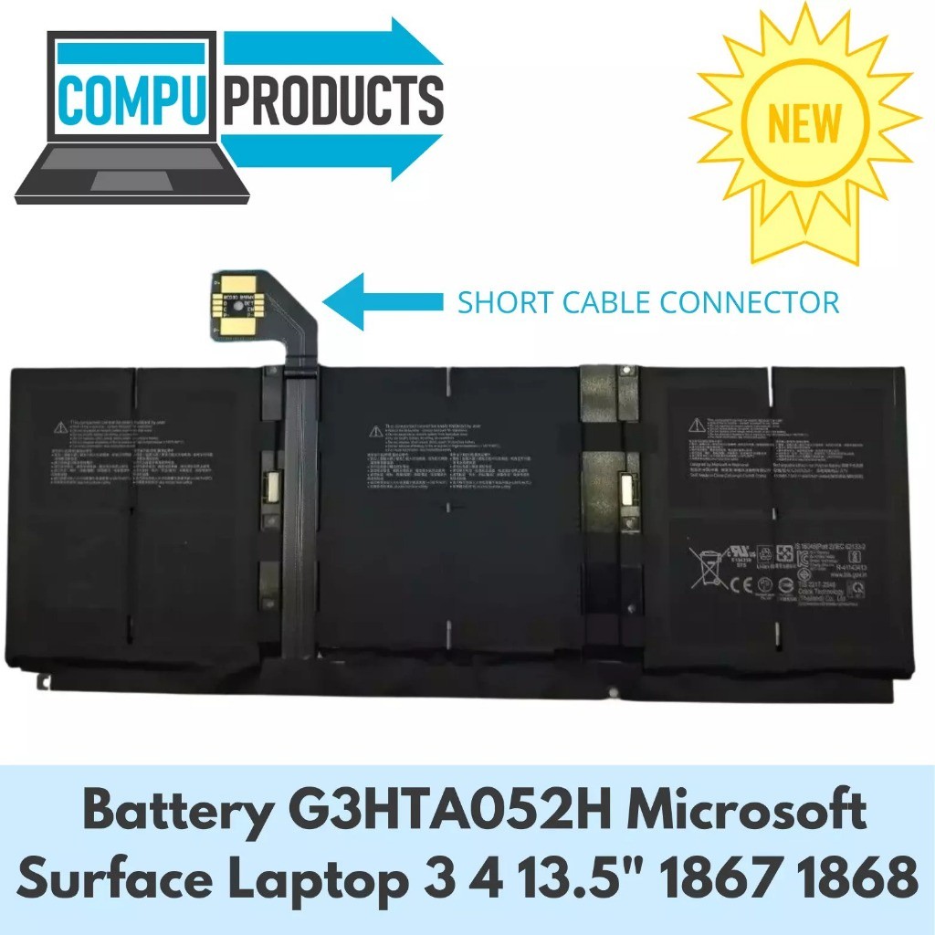 Pin G3HTA052H dành cho Microsoft Surface Laptop 3 4 13.5" 1867 1868 1950 1951