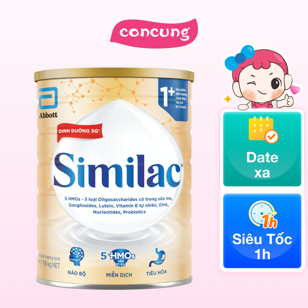 Sữa Similac 1+ 1,6kg (1-2 tuổi) (Giao bao bì ngẫu nhiên)