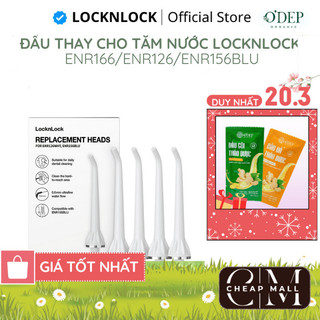 Bộ 4 đầu thay thế máy tăm nước LocknLock ENR126WHT và ENR156BLU Mã ENR126WHT_RB - Chính Hãng - CHEAP CMO