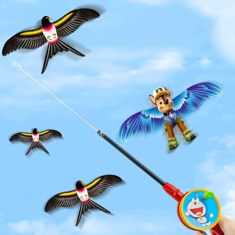 Diều cần câu cho bé nhân vật hoạt hình dễ thương dây 50m