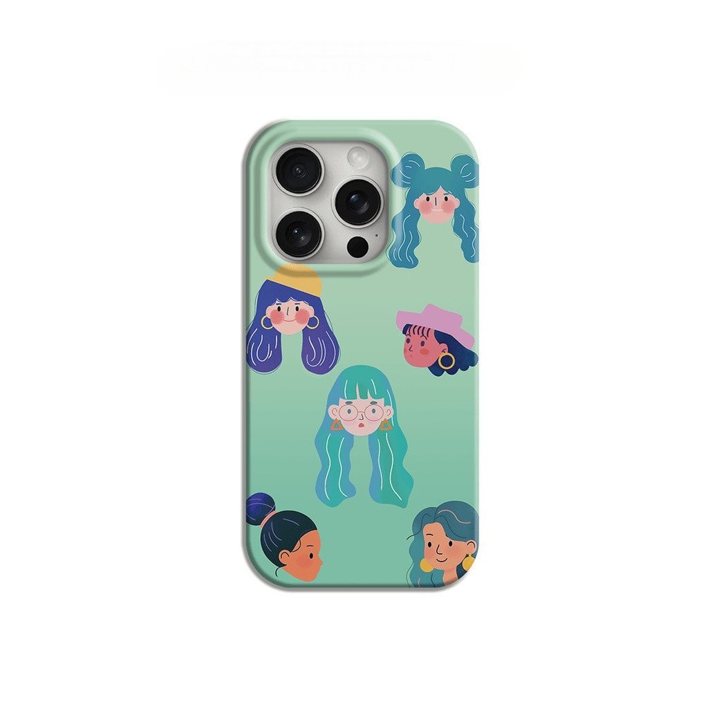 Tươi Độc Đáo Sáng Tạo Mùa Hè Mambo Chân Dung iPhone Ốp Lưng Thích Hợp Cho iPhone 14 15 Pro Max Chống