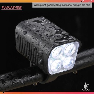 [Paradise1.vn] Đèn trước xe đạp LED Đèn pin sạc USB Đèn pha xe đạp Phụ kiện xe đạp