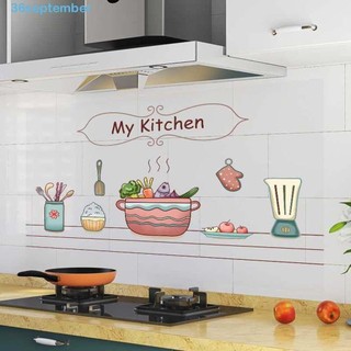 Hình dán tường chịu nhiệt độ cao chống dầu chống nước trang trí nhà bếp xinh xắn