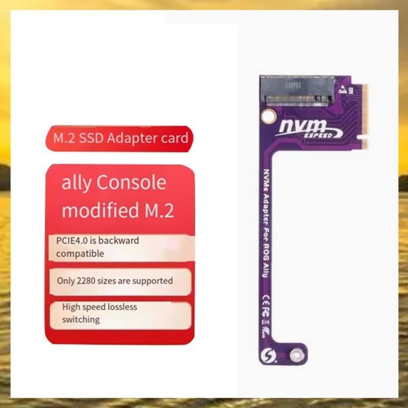 (P U T L) 1 Chiếc Cho Asus Rog Ally M.2 NVME Thẻ Chuyển 2230 Đến 2280 NVME 90° Thẻ chuyển đổi M2 PCB