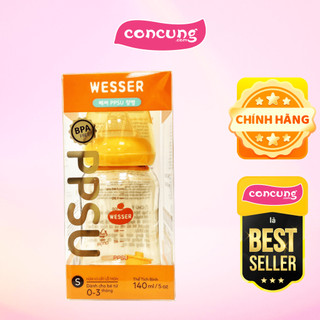 Bình sữa cổ thường ppsu wesser 140ml