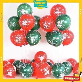 Trang Trí Giáng Sinh - Set 10 bóng bay noel trang trí giáng sinh