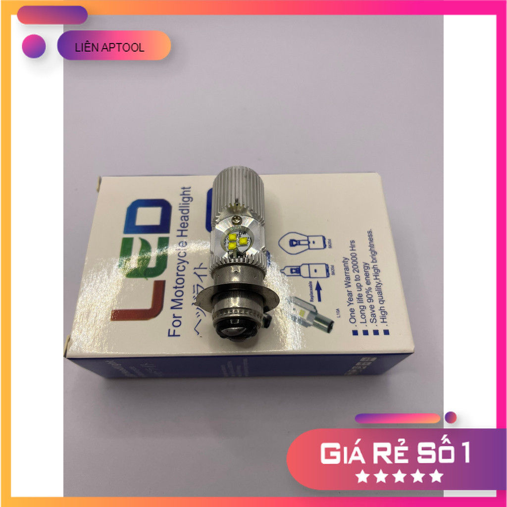 Bóng Led Bi Cầu M5 Và H4 LIENTOOL bao nét bao sáng