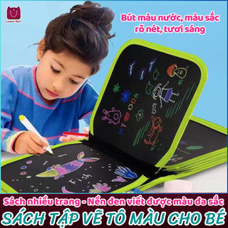  Sổ vẽ tự xoá graffiti phát sáng cho bé mẫu mới tặng kèm bút và bông lau 