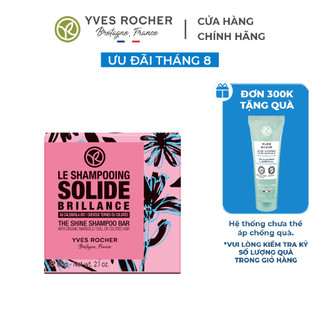 Dầu gội Yves Rocher làm bóng tóc dạng cục GREEN HEROES SHINE SHAMPOO BAR 60G