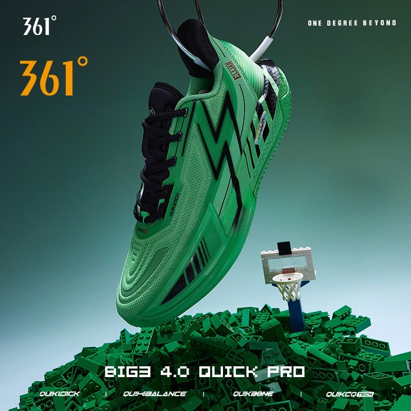 361 Độ Big3 4.0 Quick Pro Nam Giày Bóng Rổ Chiến Đấu Thực Tế Hậu Vệ Chống Mài Mòn Thoáng Khí