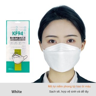 Bảo vệ 3D Ba chiều dành cho người lớn KF94 Cá dạng lá Mặt nạ dùng một lần Màu trơn All-Ma