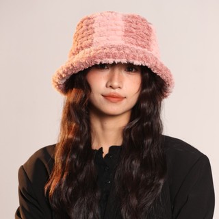 Misskoi  Mũ Xô Mùa Đông Nam Nữ Hợp Thời Trang Phiên Bản Hàn Quốc Màu Trơn Cừu Len Họa Tiết Lưu Vực Mũ Thu Đông Chống Lạnh St