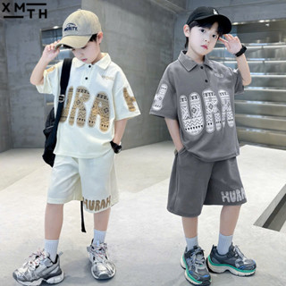  Bộ quần đùi áo cộc tay mùa hè cho bé trai 18-50kg. Sét hè đồ bộ mặc nhà cho trẻ em nam 6-14 tuổi mẫu Ura chất cotton 