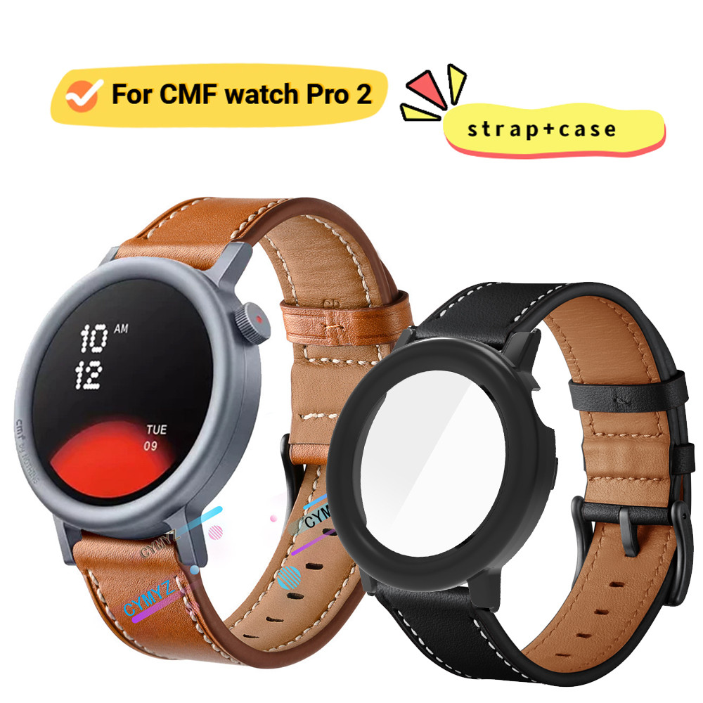 Cmf watch Pro 2 dây đeo da Dây đeo cổ tay thể thao CMF watch Pro 2 ốp lưng Bảo vệ màn hình