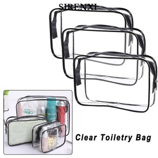 SIRENXI Đựng Mỹ Phẩm Bằng Nhựa PVC Có Khóa Kéo Tiện Dụng