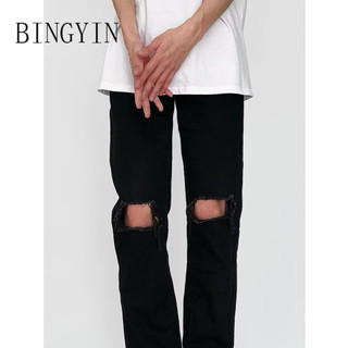 BINGYIN quần ống rộng quần jean nam 2024 NEW STYLE MNK2490FY2 37Z240908