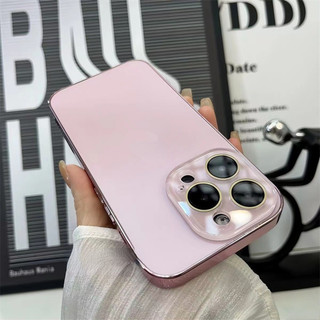 Ốp Ống Kính Kính Mờ Mạ Điện Sang Trọng Cho IPhone 16 Pro Max 15 12 11 13 14 Pro Max 14Plus 16Plus Vỏ PC